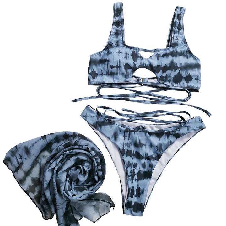 Sexy 3 Pieces Swimsuit Women Bikini Push Up Padded Biquini Brazilian Summer Bathing Suit Thong Bikini