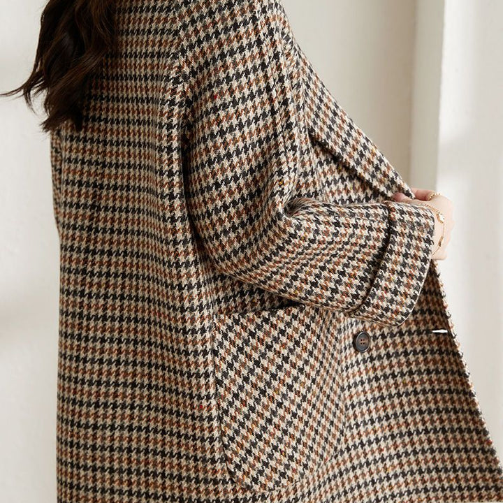 Suit Collar Woolen Coat Women's Loose Woolen Coat