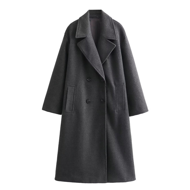 Women's Woolen Soft Loose Overcoat Coat