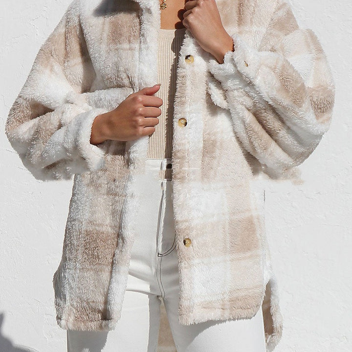Women's FallWinter Jacket Arctic Plush Plaid