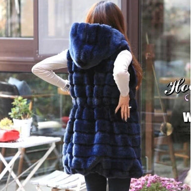 Fashion Plus Size Hooded Vest For Women