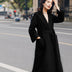 Women's Fashionable Elegant Handmade Double-faced Woolen Goods Water Ripple Woolen Coat