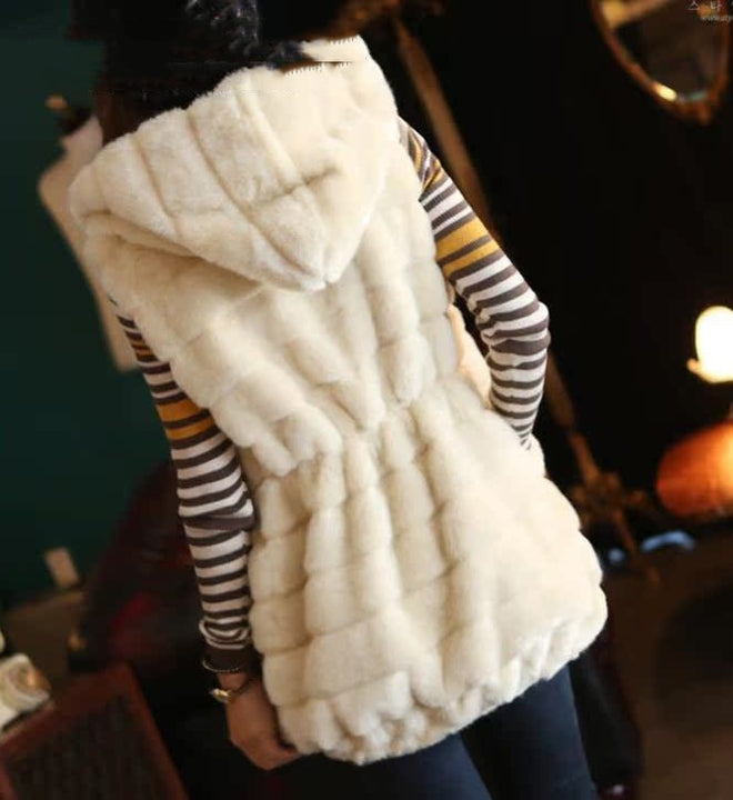 Fashion Plus Size Hooded Vest For Women