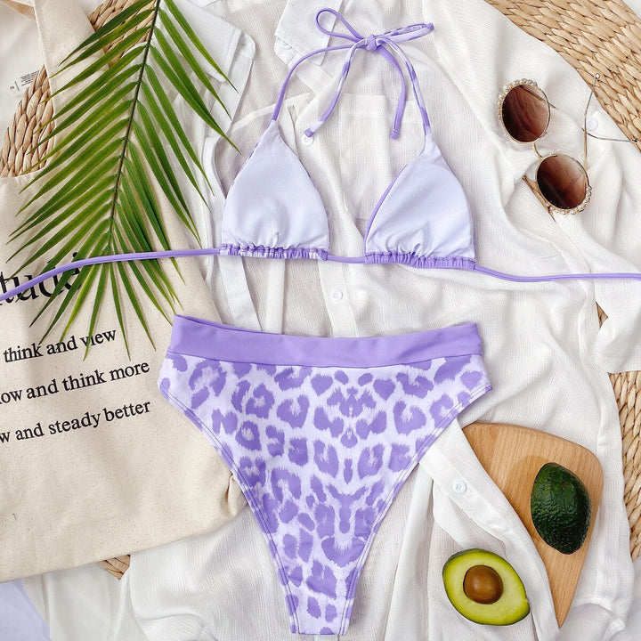 Purple Leopard Bikini