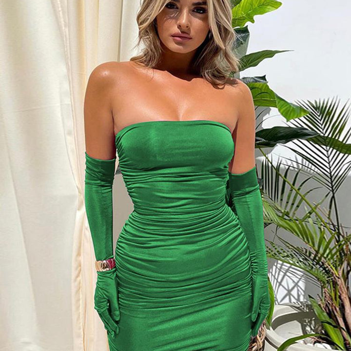 Strapless Backless Tight Dress